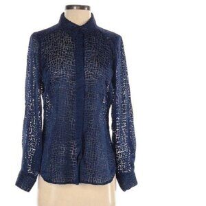 Ann Taylor Factory Long Sleeve Button-Down Shirt